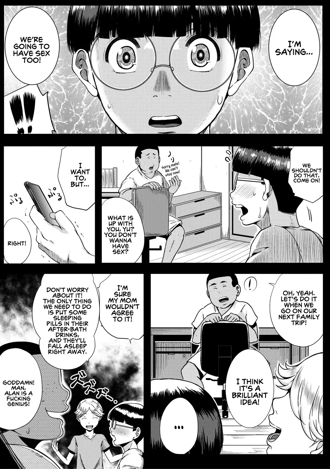 [Emine Kendama] Koukan Toraianguru | A Triangle of Adultery Between Sons and Mothers Fhentai - Page 10