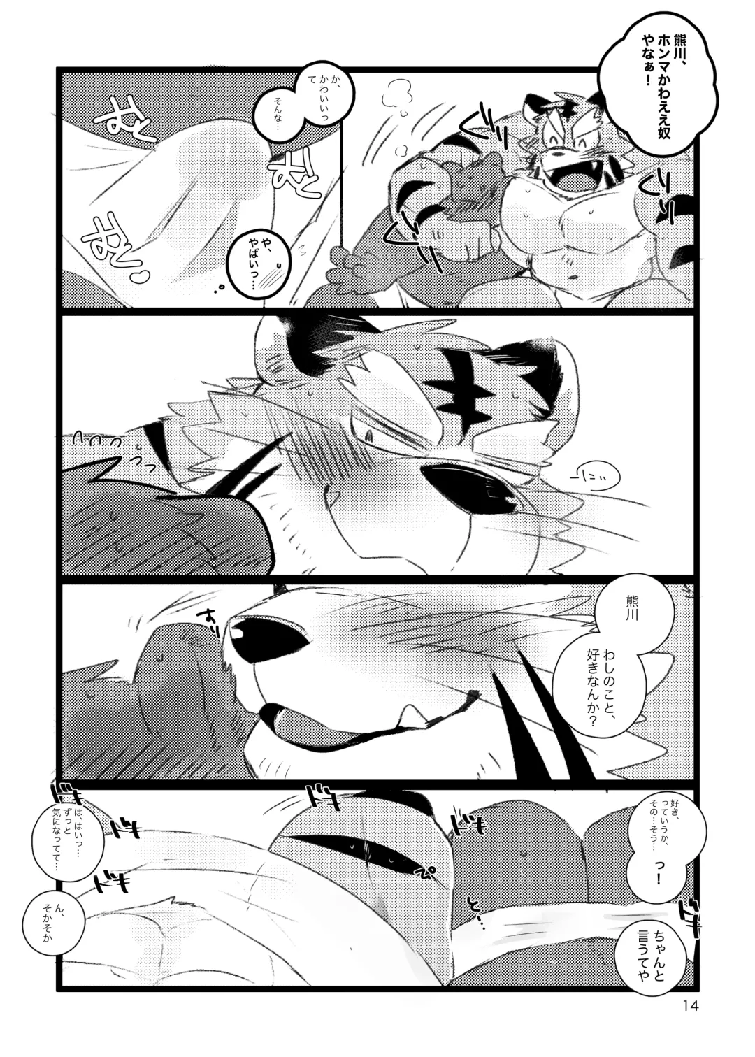 [Hyaku] Kansai-ben Tora ossan to Sentou de Ichaichasuru Hon Fhentai - Page 13