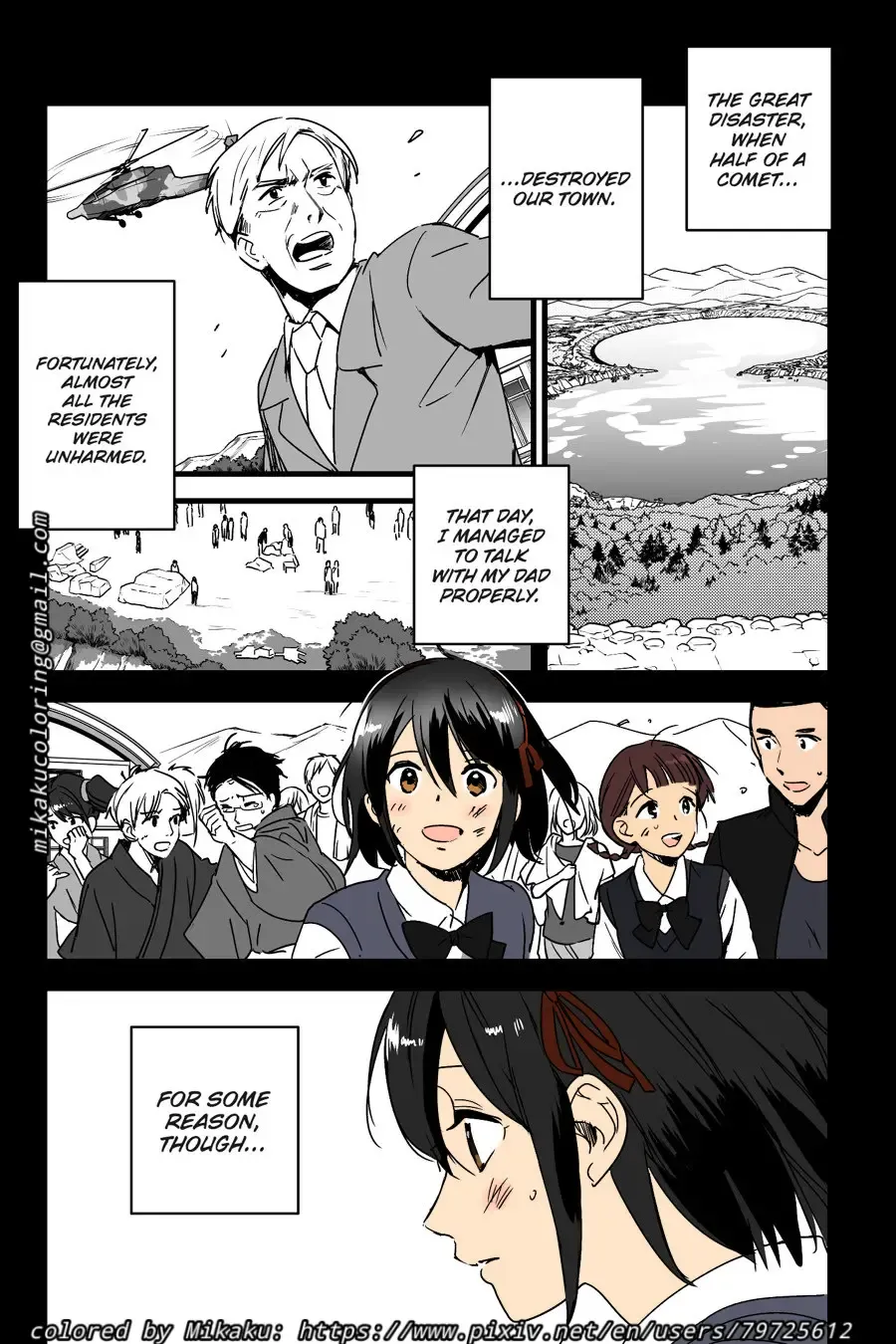 [Arakure - Syukurin] NTR Anniversary + ) [Syukurin] Mitsuha ~Netorare~ (Kimi no Na wa.) [English] [Colorized] by Mikaku Fhentai - Page 32