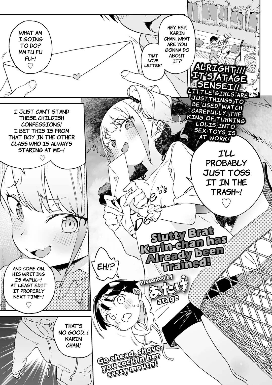 [Atage] Mesugaki Karin-chan wa Choukyouzumi | Slutty Brat Karin-chan has Already been Trained! Fhentai - Page 1