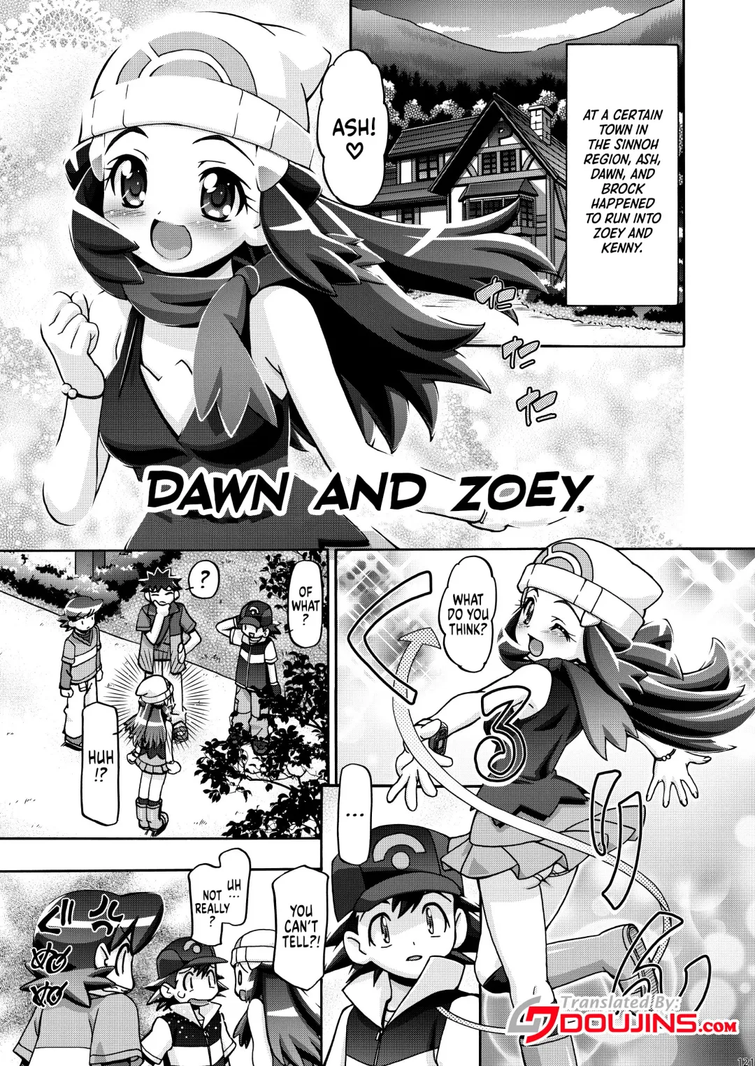 [Kousaka Jun] Hikari to Nozomi | Dawn And Zoey Fhentai - Page 1