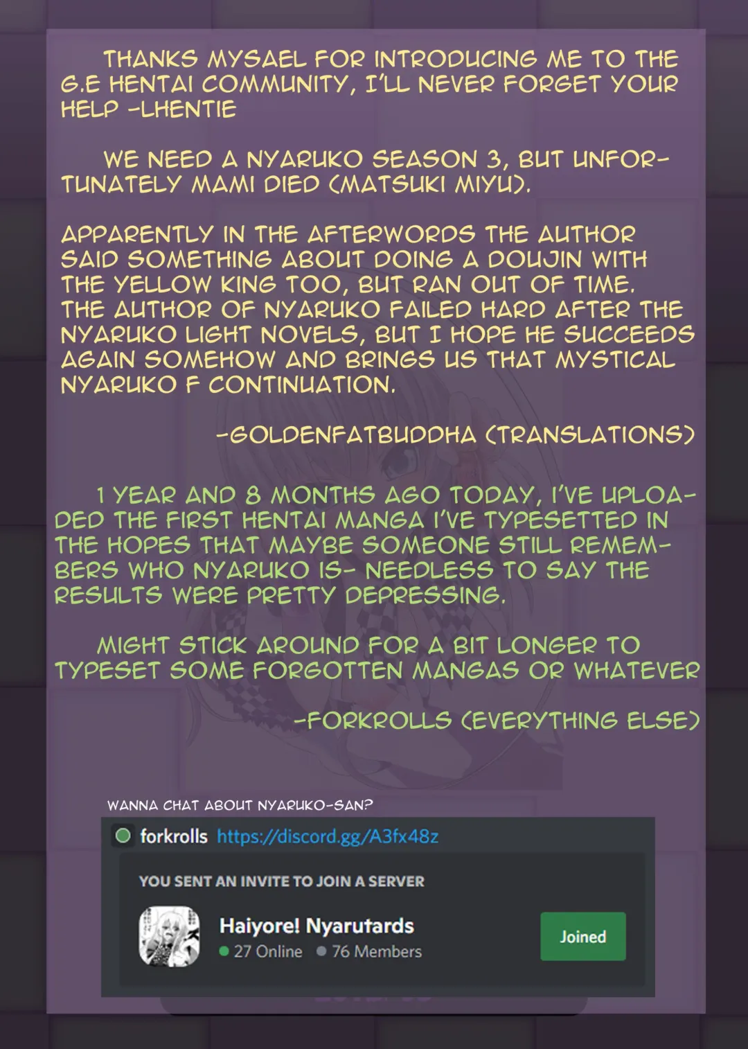 [Hairaito] Morimasu! Nyaruko-san | Mahiro-san's Virginity is Mine! Fhentai - Page 17