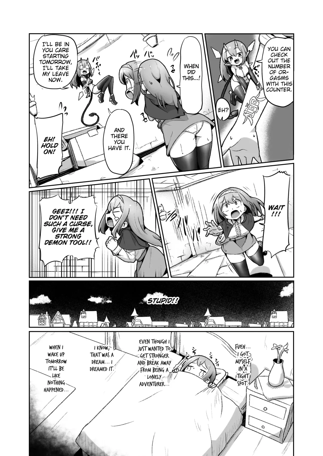 [Monota] 1-sshuukan no Aida 100-kai Zecchou shitara Kore kara Tsuku BaSta ga Isshou Kaijo dekinaku naru Noroi no Ohanashi Fhentai - Page 8