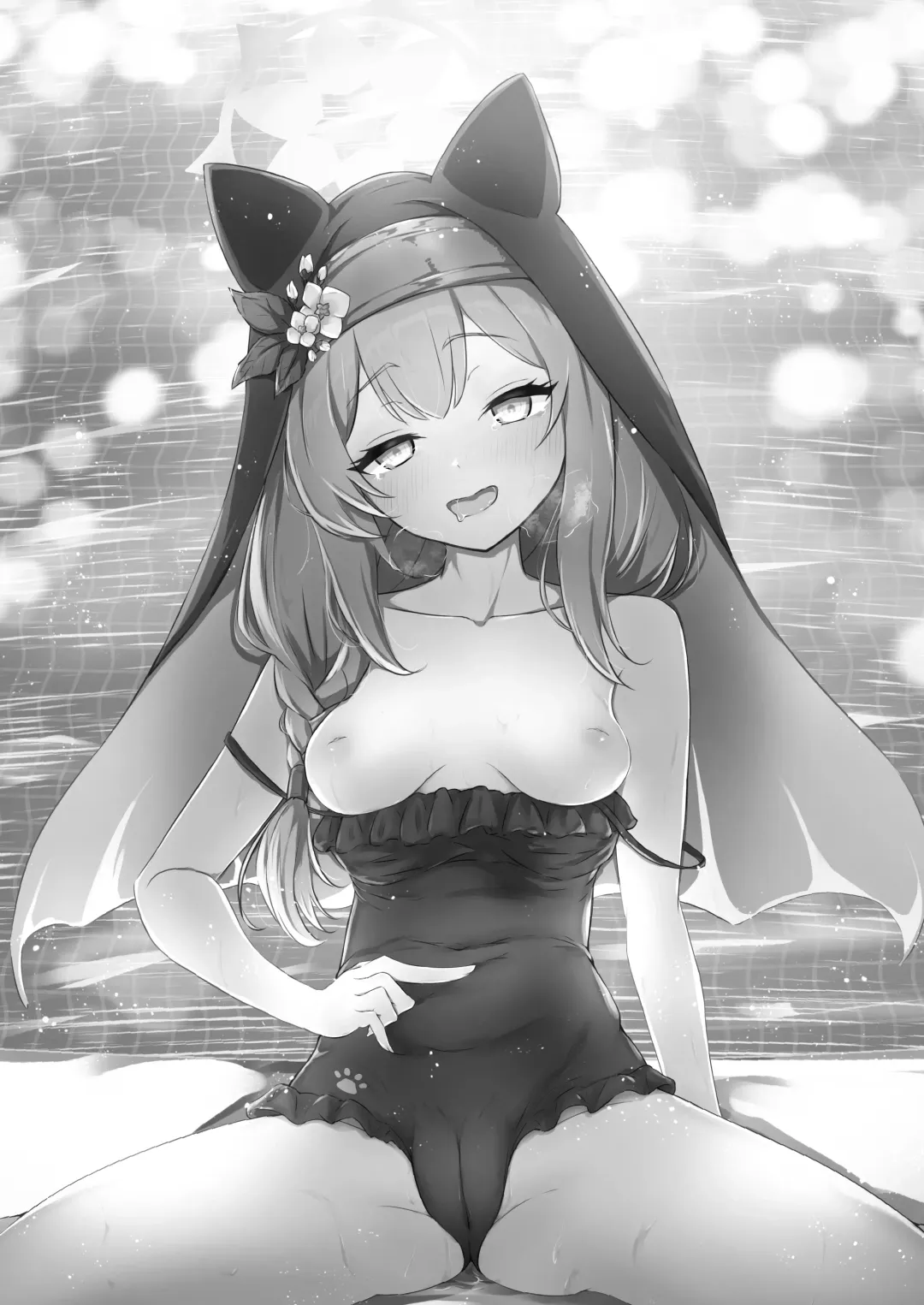 Mari to Poolside de Amaetari Amayakashitari Fhentai - Page 4