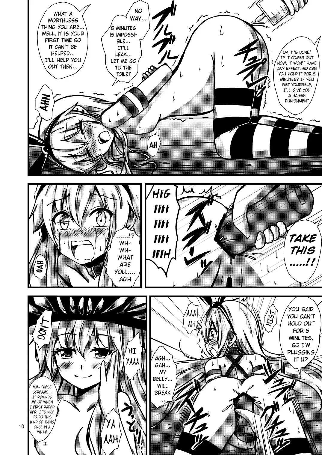 [Aikawa Ryou] Kuubo Wo-Kyuu-chan no Shimakaze Yuri Dorei Choukyou~Senkan Re-Kyuu no Shucchou SM Choukyou Hen~|Standard Carrier Wo-Class Shimakaze's Yuri Slave Training ~Battleship Re-class Official SM Training~ Fhentai - Page 11