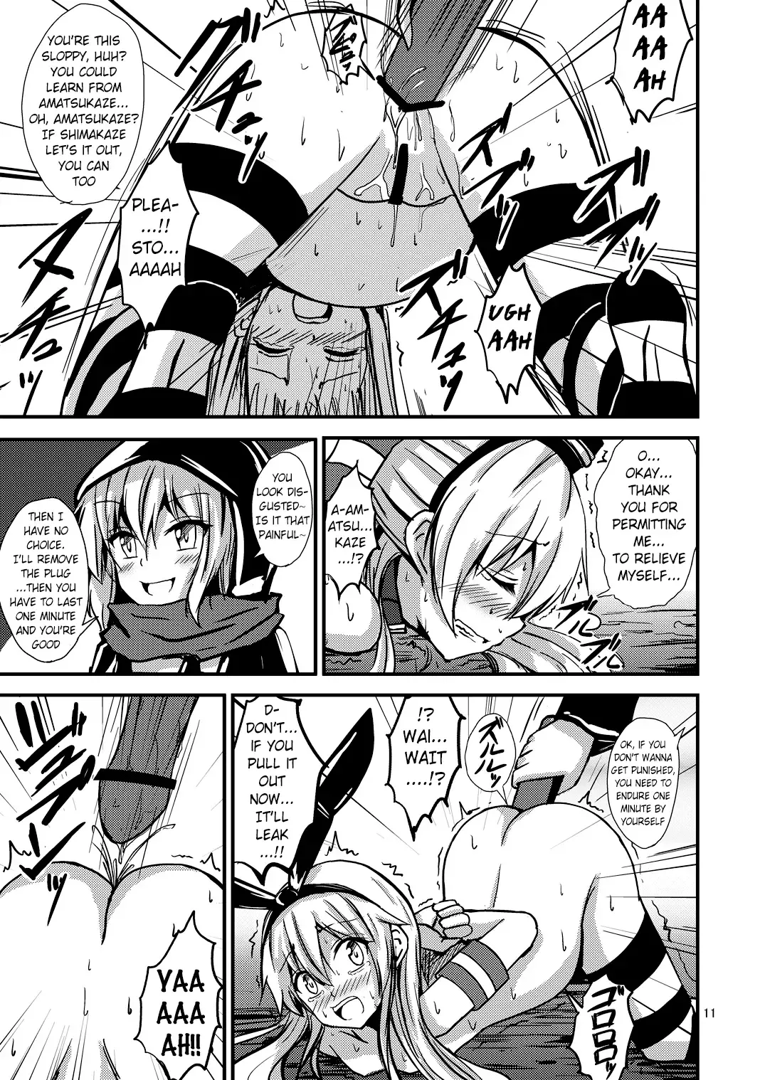 [Aikawa Ryou] Kuubo Wo-Kyuu-chan no Shimakaze Yuri Dorei Choukyou~Senkan Re-Kyuu no Shucchou SM Choukyou Hen~|Standard Carrier Wo-Class Shimakaze's Yuri Slave Training ~Battleship Re-class Official SM Training~ Fhentai - Page 12