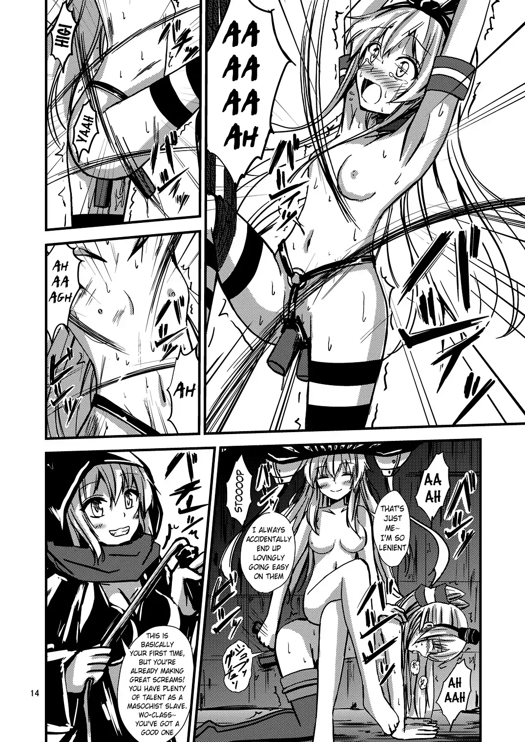 [Aikawa Ryou] Kuubo Wo-Kyuu-chan no Shimakaze Yuri Dorei Choukyou~Senkan Re-Kyuu no Shucchou SM Choukyou Hen~|Standard Carrier Wo-Class Shimakaze's Yuri Slave Training ~Battleship Re-class Official SM Training~ Fhentai - Page 15