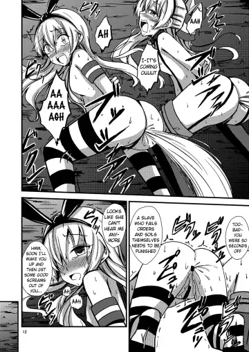 [Aikawa Ryou] Kuubo Wo-Kyuu-chan no Shimakaze Yuri Dorei Choukyou~Senkan Re-Kyuu no Shucchou SM Choukyou Hen~|Standard Carrier Wo-Class Shimakaze's Yuri Slave Training ~Battleship Re-class Official SM Training~ Fhentai - Page 13