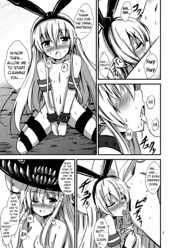 [Aikawa Ryou] Kuubo Wo-Kyuu-chan no Shimakaze Yuri Dorei Choukyou~Senkan Re-Kyuu no Shucchou SM Choukyou Hen~|Standard Carrier Wo-Class Shimakaze's Yuri Slave Training ~Battleship Re-class Official SM Training~ Fhentai - Page 4