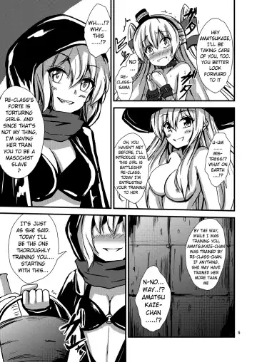 [Aikawa Ryou] Kuubo Wo-Kyuu-chan no Shimakaze Yuri Dorei Choukyou~Senkan Re-Kyuu no Shucchou SM Choukyou Hen~|Standard Carrier Wo-Class Shimakaze's Yuri Slave Training ~Battleship Re-class Official SM Training~ Fhentai - Page 6