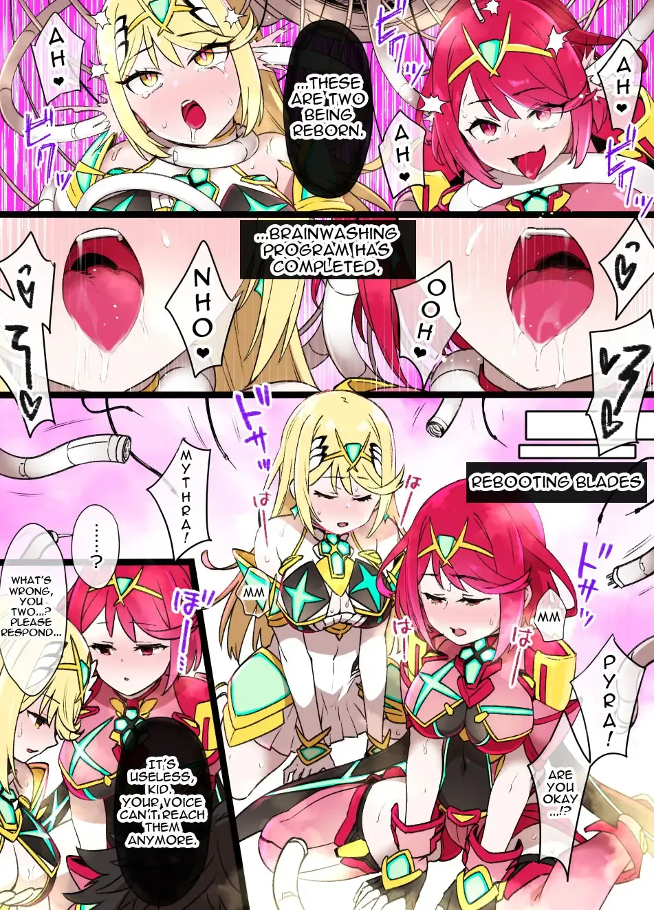 [Kusayarou] Homura & Hikari Sennou NTR Manga 14P | Homura & Hikari Brainwashing NTR Fhentai - Page 2