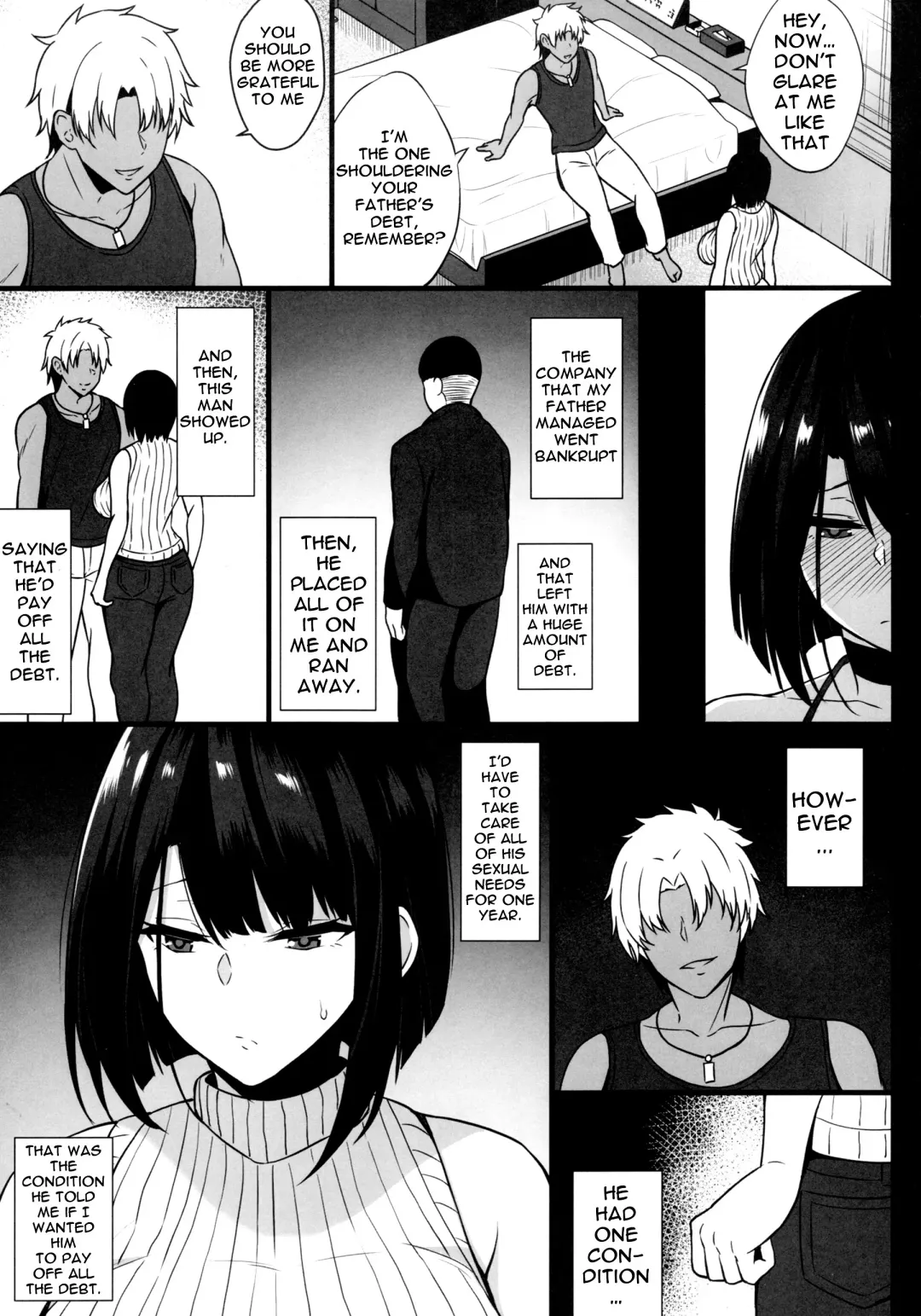 [Asami Yurumu] Shakkin Hensai no Tame ni Hitozuma ga Netorareru Ohanashi | This Wife Cheats On Her Husband In Order To Repay Her Debts Fhentai - Page 6