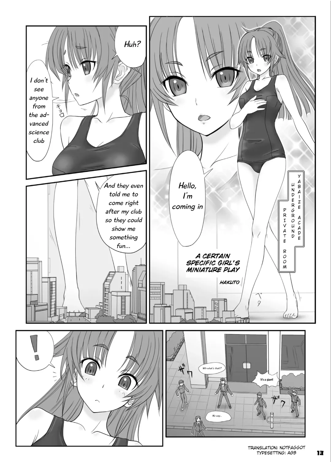 [Arai Satoshi - Hakuto - Manzi-ss] Big Girl Crushed Us Fhentai - Page 12