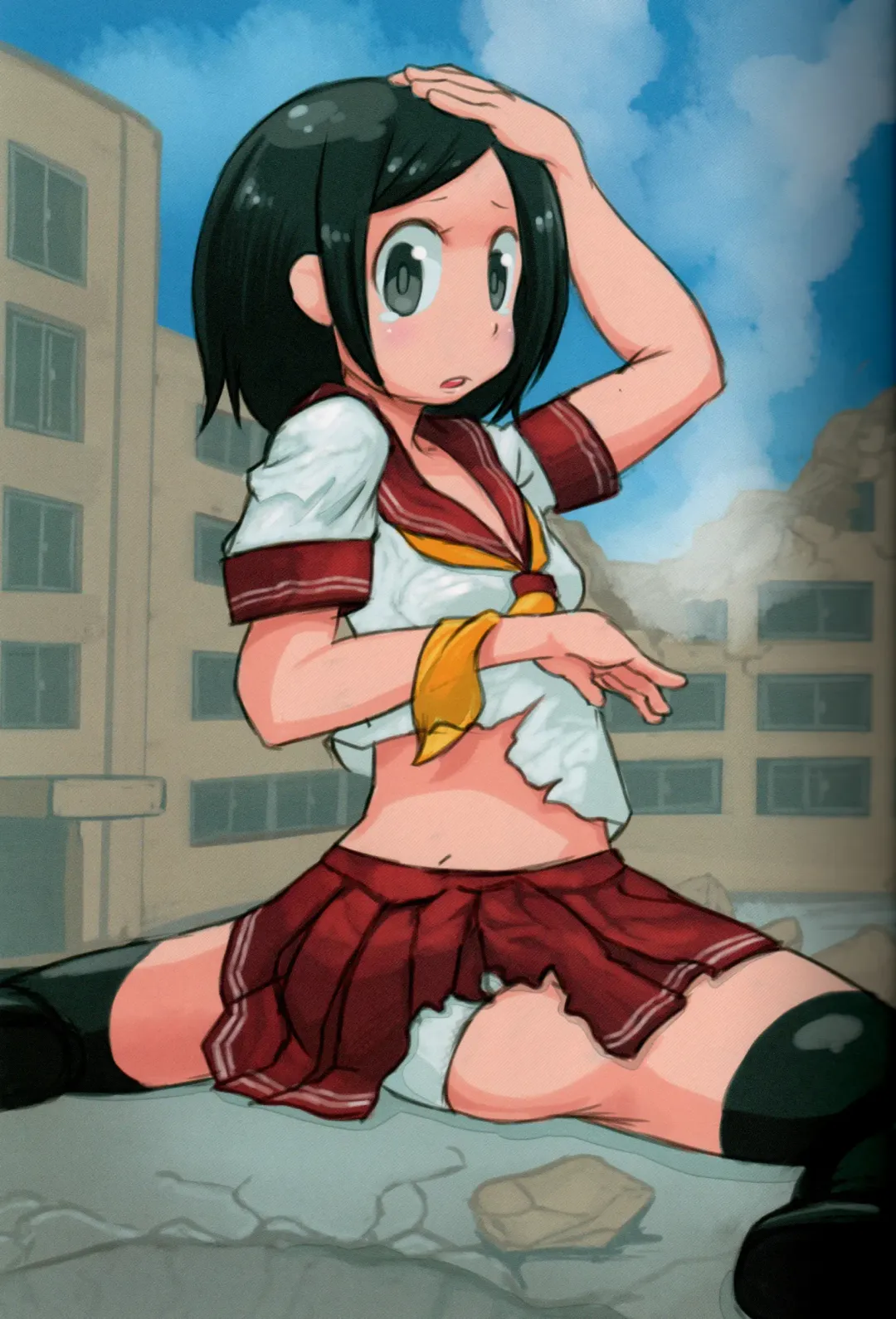 [Arai Satoshi - Manzi-ss] Kyodai Musume no Yakata - THE HOUSE OF GIANTESS Fhentai - Page 11