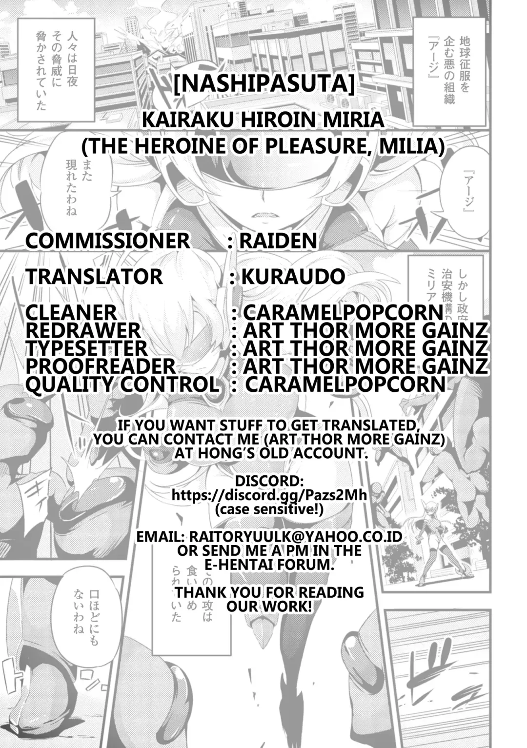 [Nasipasuta] Kairaku Hiroin Miria | The Heroine of Pleasure, Milia Fhentai - Page 17