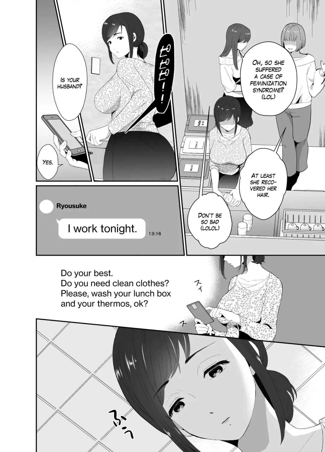 [Taguchi Monyata] Uwakisyou no Otto ni Seitenkan Kusuri o Nomase Tsuzuketa Kekka | The Results of Making my Adulterous Husband Continuously Drink a Gender-Bending Drug Fhentai - Page 3