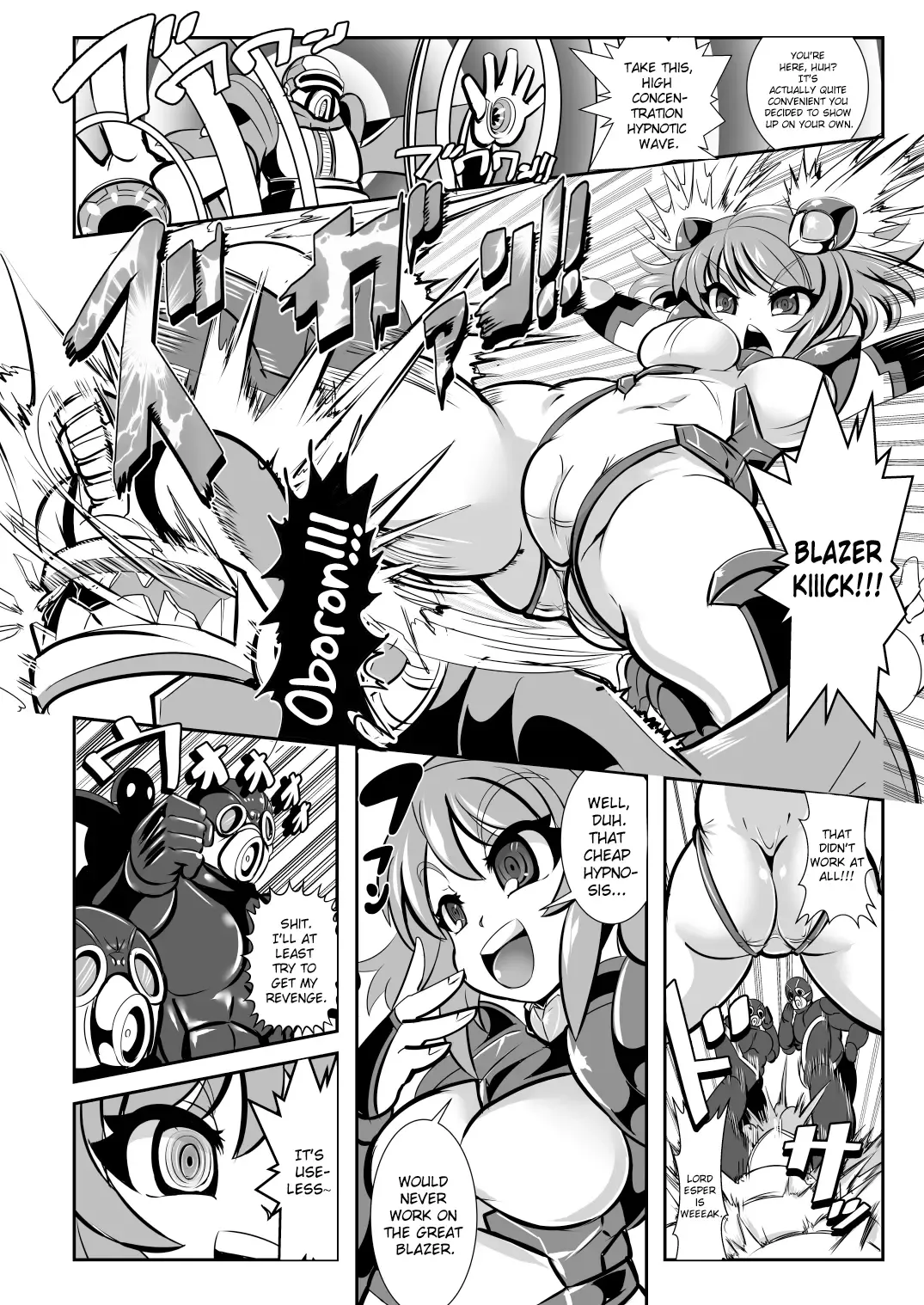 [Marimo] Tetsujin Shoujo Blazer VS Saimin Kaijin Fhentai - Page 4