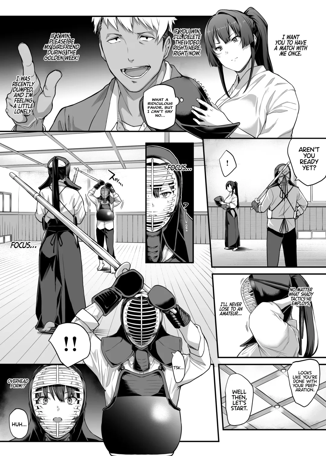 [Kaedeko - Yozo] Kendoubu Shushou de Osananajimi no Bijin de Tsuyoi Boku no Kanojo ga, Charao ni Assari Otosareru Wake ga Nai Fhentai - Page 17