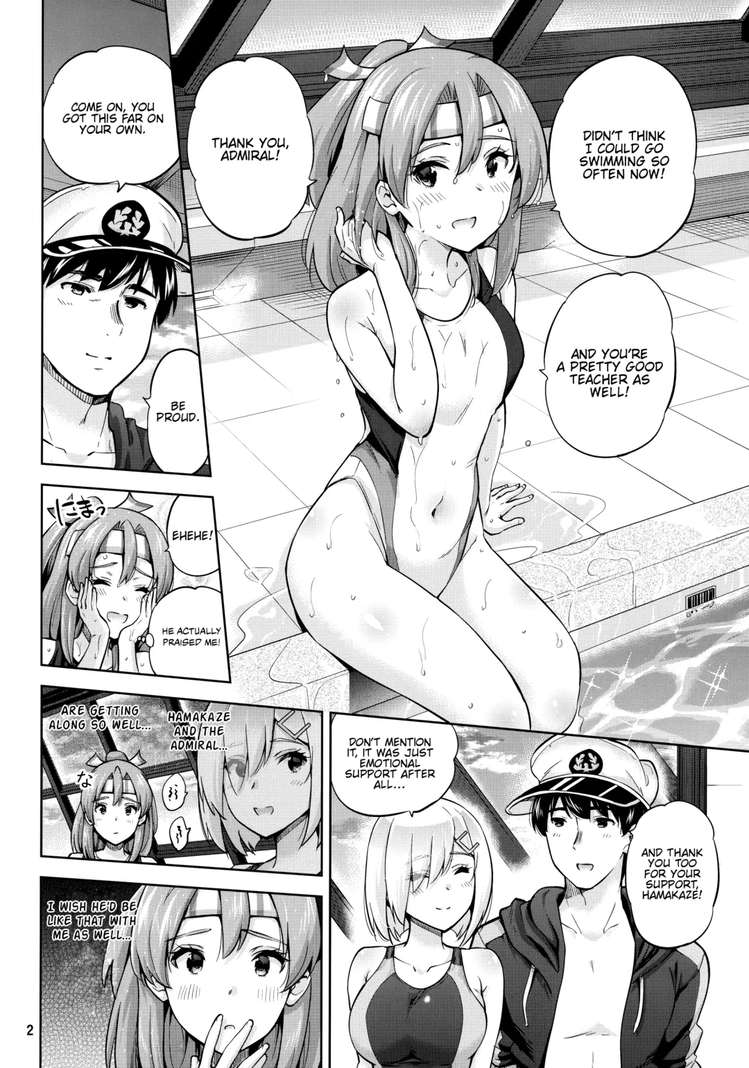 [Sarfata] Kyouei Mizugi na Zuihou-chan to Hamakaze-san to. | Zuihou and Hamakaze in Racing Swimsuits. Fhentai - Page 4