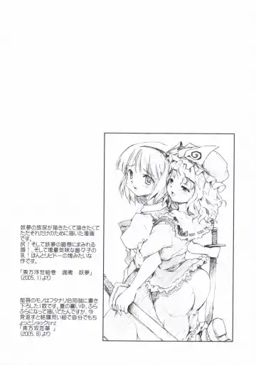 [Fujiwara Shunichi] Touhou Ukiyo Emaki - Tanpen Sairokushuu 2005 Fhentai - Page 27