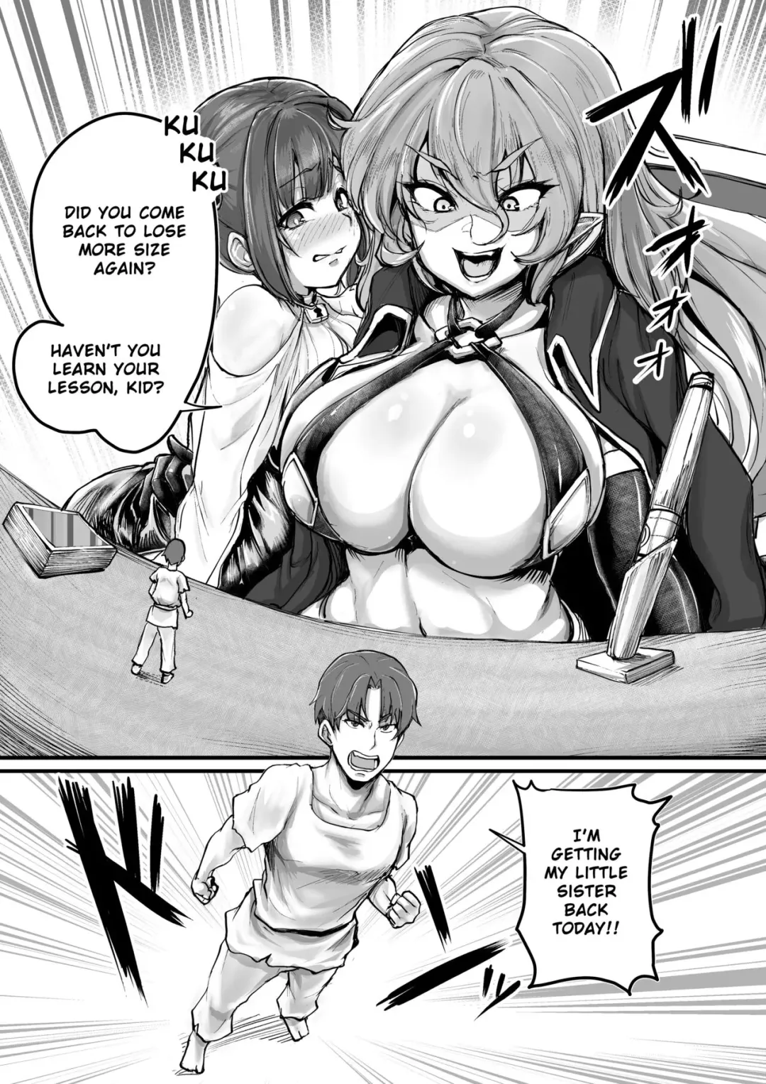 Shinchou Dakkai Game | Size recovery game Fhentai - Page 1