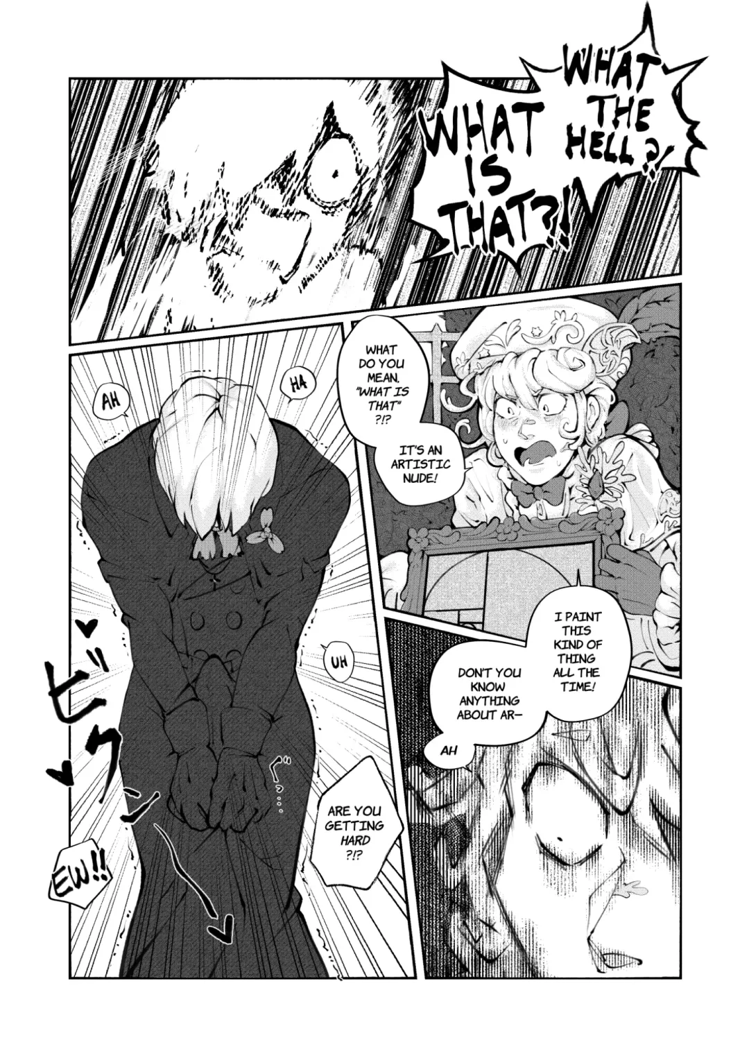 Help! There's Something Wrong With My C♂ck?! And Now The Bratty Painter Won't Leave Me Alone!!! Fhentai - Page 5