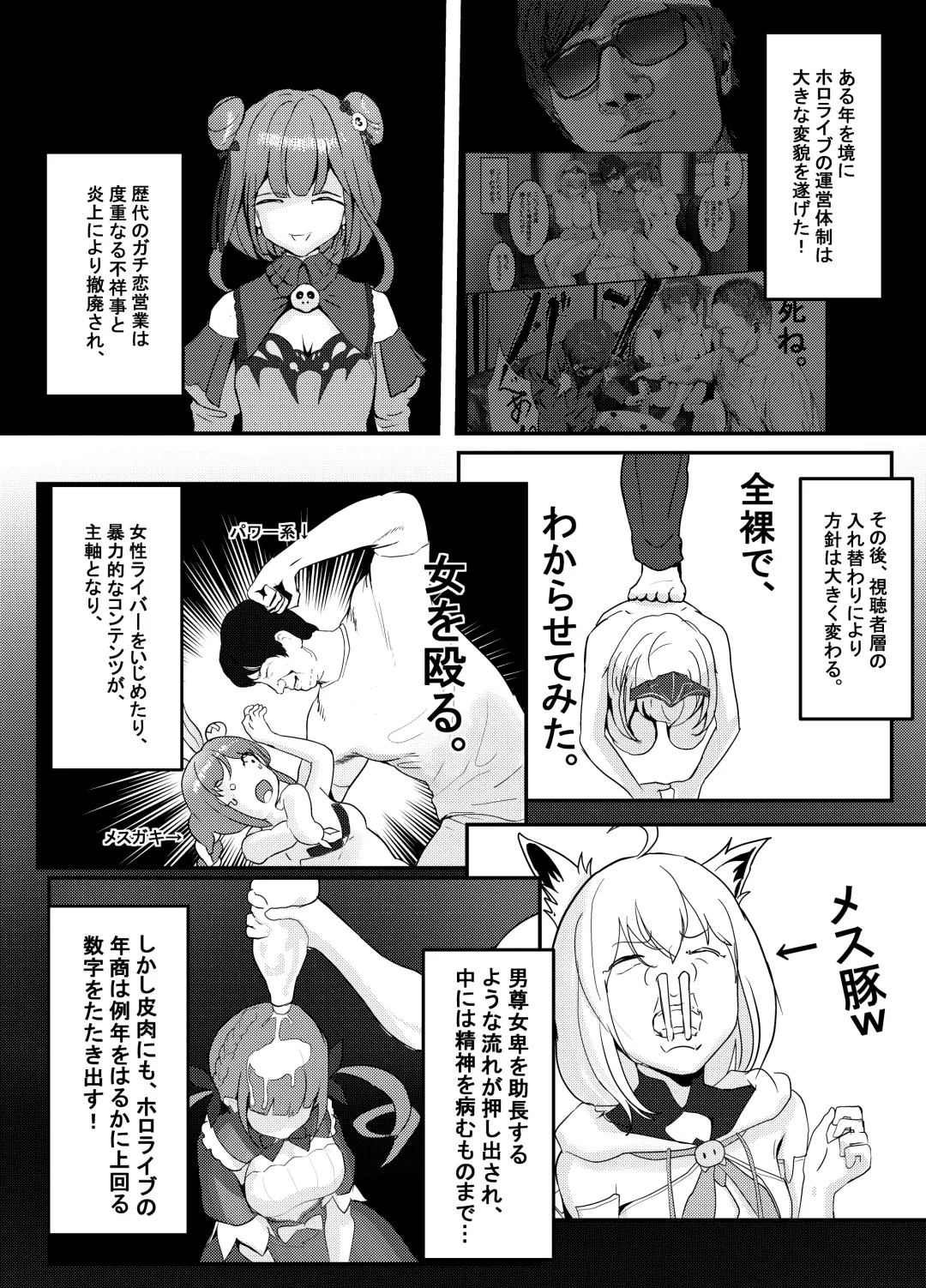 [Jashin Bakunyuu Swordsman - Masaki] Naya, Kono Vtuber!? 3 ~Moshimo, Hololive 7-kisei Zenin ga Otoko dattara!?~ Fhentai - Page 7