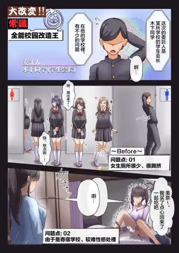 Read Gakkou o Kaeyou! Dai Kaihen!! Joushiki Before After - Fhentai