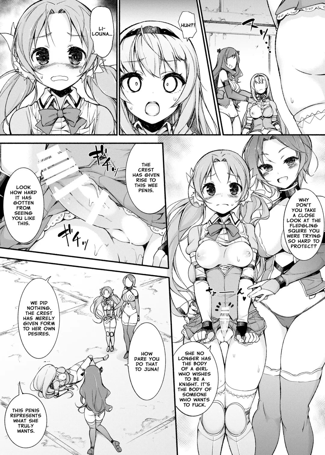 [Motomushi] Onna Kishi Sei Ruruna ~Kishi Mahou Gakuen Intan~ | Maiden Knight Lilouna ~The Degenerate Knight-Mage Academy Feud~ Fhentai - Page 20