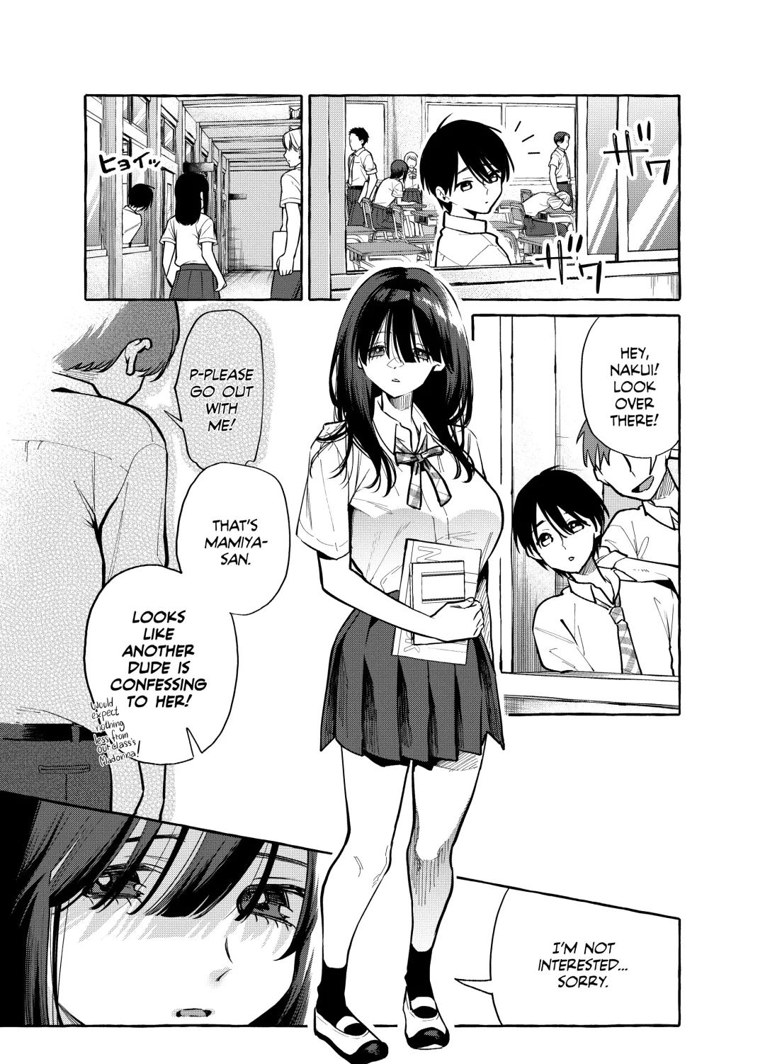 [Karasuma Yayoi - Yamagara Tasuku] Tonari no Seki no Mamiya-san - Mamiya shows off her boobs. Fhentai - Page 2