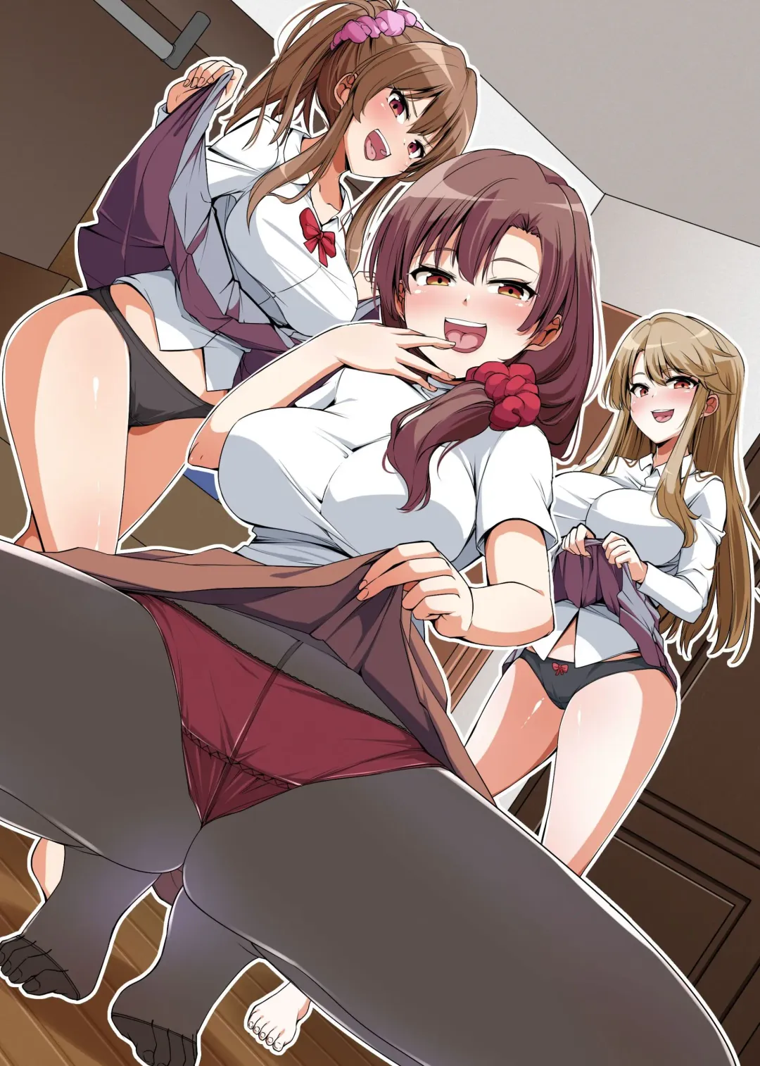 [Hanekumo] Gishimaidon de Datsu Doutei!? 2 Uchi no Gishimai to Gibo ga Mainichi Ore no Are o Neratte Kuru!! Fhentai - Page 3