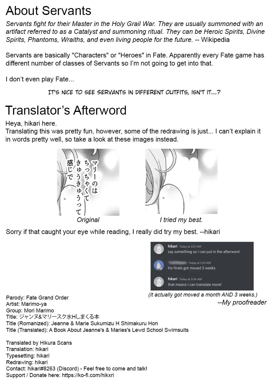 [Mori Marimo] Jeanne & Marie Sukumizu H Shimakuru Hon | A Book About Jeanne's & Maries's School Swimsuits Fhentai - Page 28