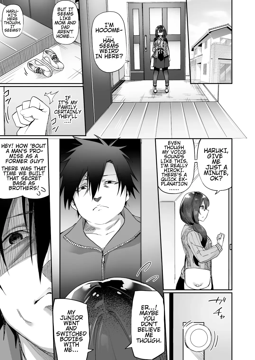[Kanmuri] I Switched Bodies with my Large-Breasted Yandere Junior Who is Aroused Just by Hearing the Sound of My Voice! Fhentai - Page 30