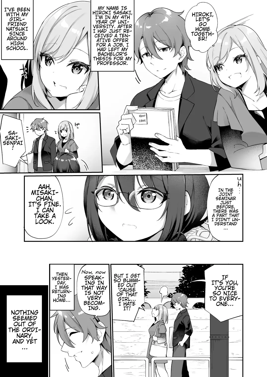 [Kanmuri] I Switched Bodies with my Large-Breasted Yandere Junior Who is Aroused Just by Hearing the Sound of My Voice! Fhentai - Page 4