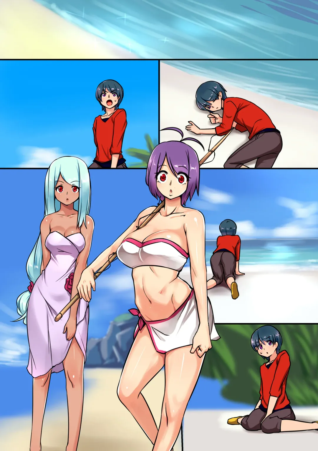 [Mafen] Futanari Chinpo de Otokonoko ni saserareta Boku. shota otoko o Oneesan-tachi no Kyokon ni Mesu Ochi Sareru Fhentai - Page 27