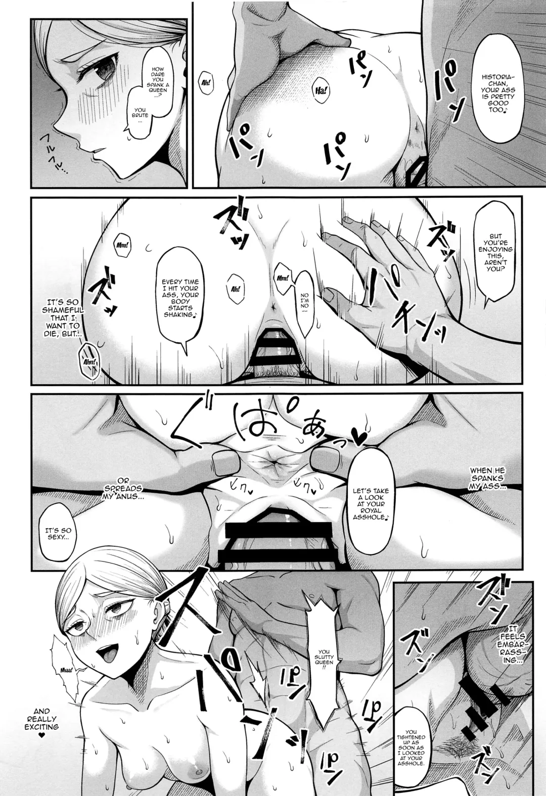 [Hiiragi Hajime] Kairaku Ochi shita Botebara Joou Historia | If Historia Gives Into The Pleasure She'll Become A Pregnant Bellied Queen Fhentai - Page 12