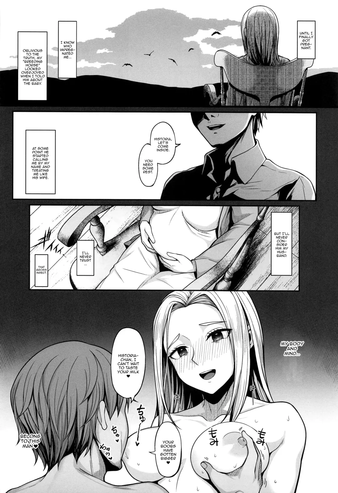 [Hiiragi Hajime] Kairaku Ochi shita Botebara Joou Historia | If Historia Gives Into The Pleasure She'll Become A Pregnant Bellied Queen Fhentai - Page 19