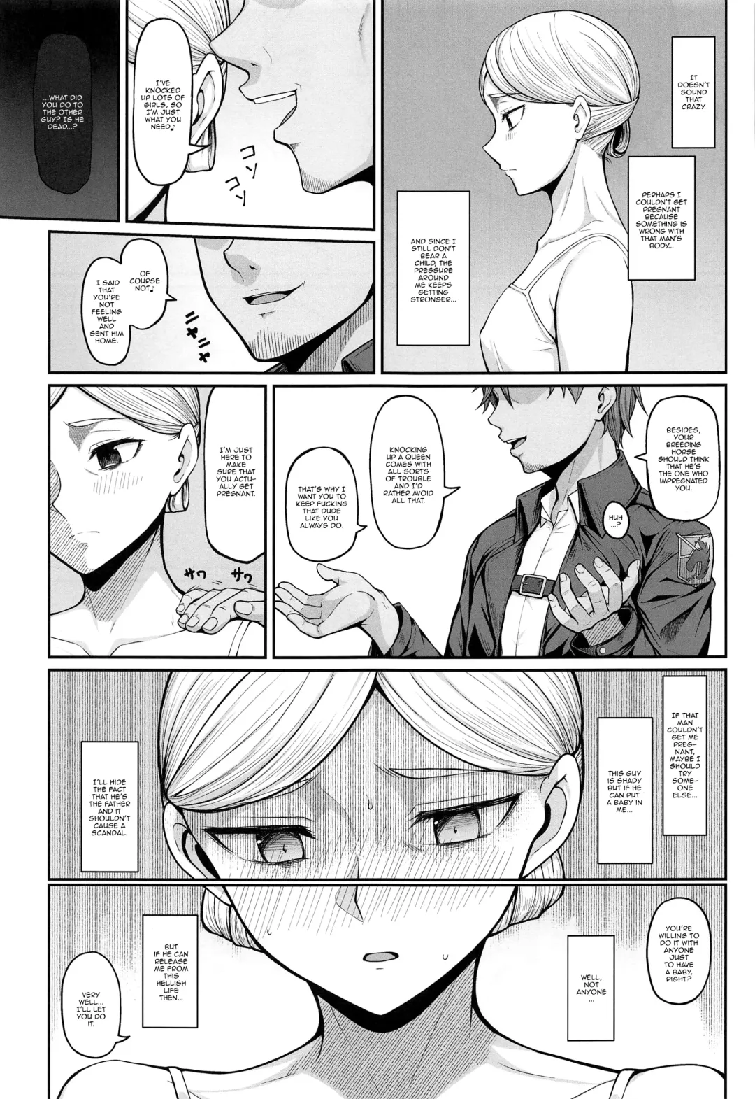 [Hiiragi Hajime] Kairaku Ochi shita Botebara Joou Historia | If Historia Gives Into The Pleasure She'll Become A Pregnant Bellied Queen Fhentai - Page 4