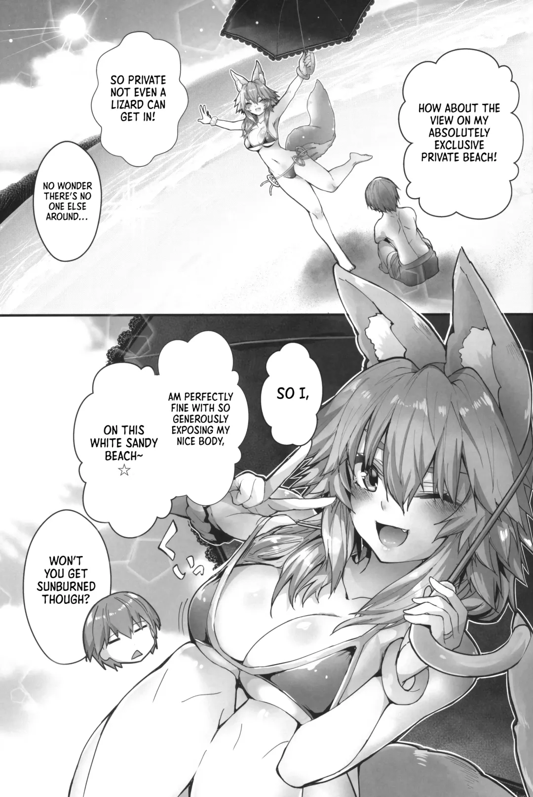 [Wise Speak] Taiyou! Sunahama! Nagisa no Tamamo-chan | The Sun! The Beach! Beachside Tamamo-chan Fhentai - Page 4