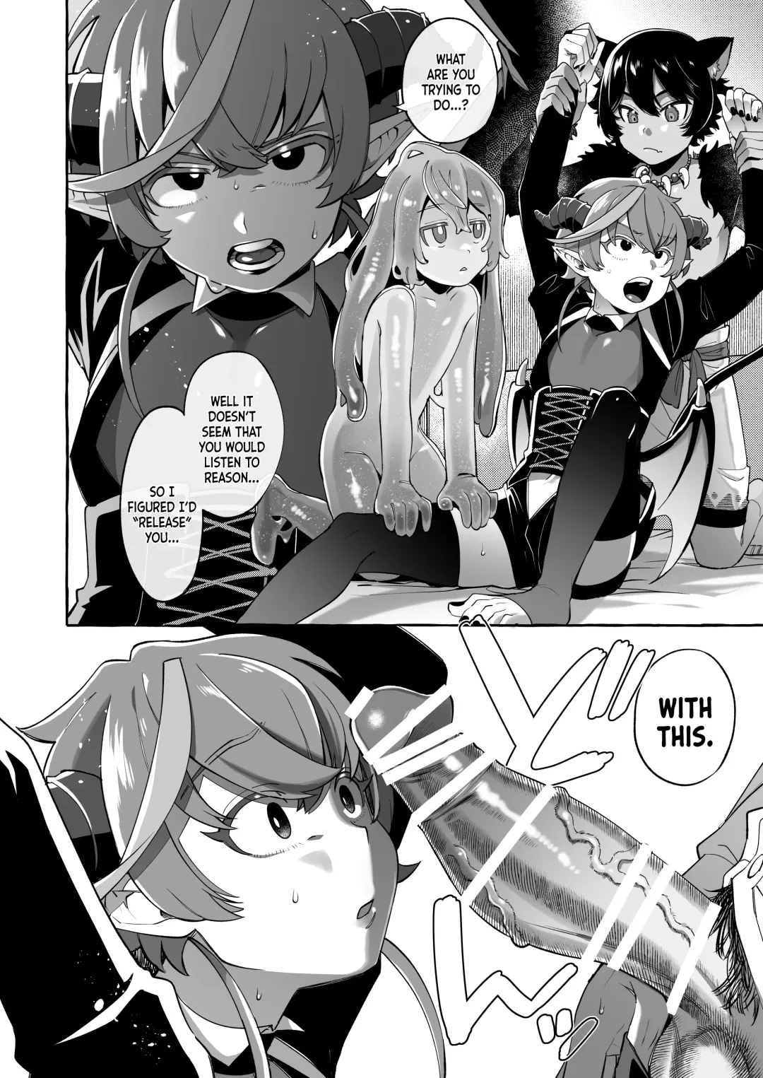[Sugoku Zako] Isekai Teni Shite Mazoku Shota ni Tanetsuke Shitara Mechakucha Natsukareta. ｜I Went to Another World and Demon Shotas Grew Attached to Me After I Mated With Them. Fhentai - Page 49