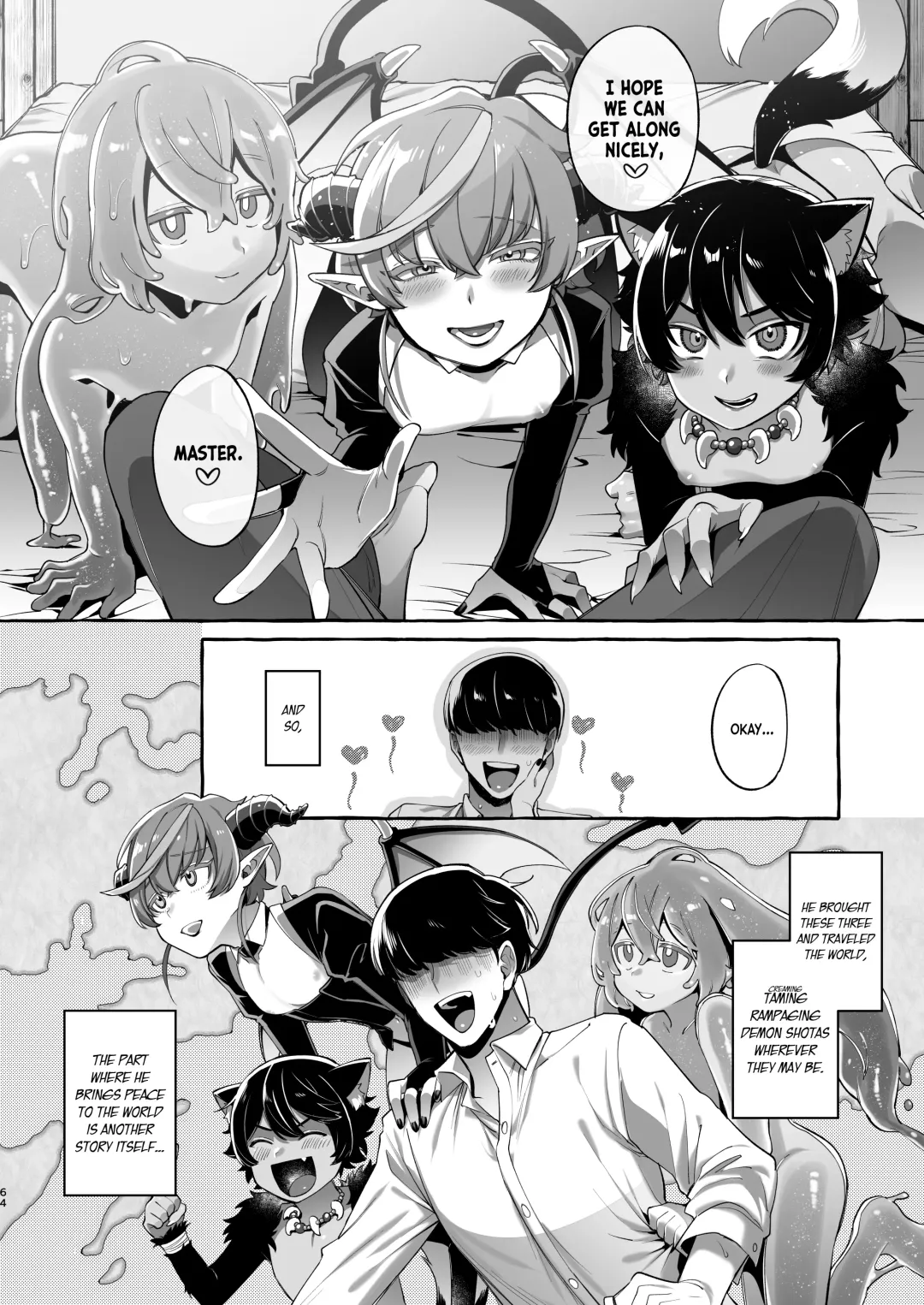 [Sugoku Zako] Isekai Teni Shite Mazoku Shota ni Tanetsuke Shitara Mechakucha Natsukareta. ｜I Went to Another World and Demon Shotas Grew Attached to Me After I Mated With Them. Fhentai - Page 65