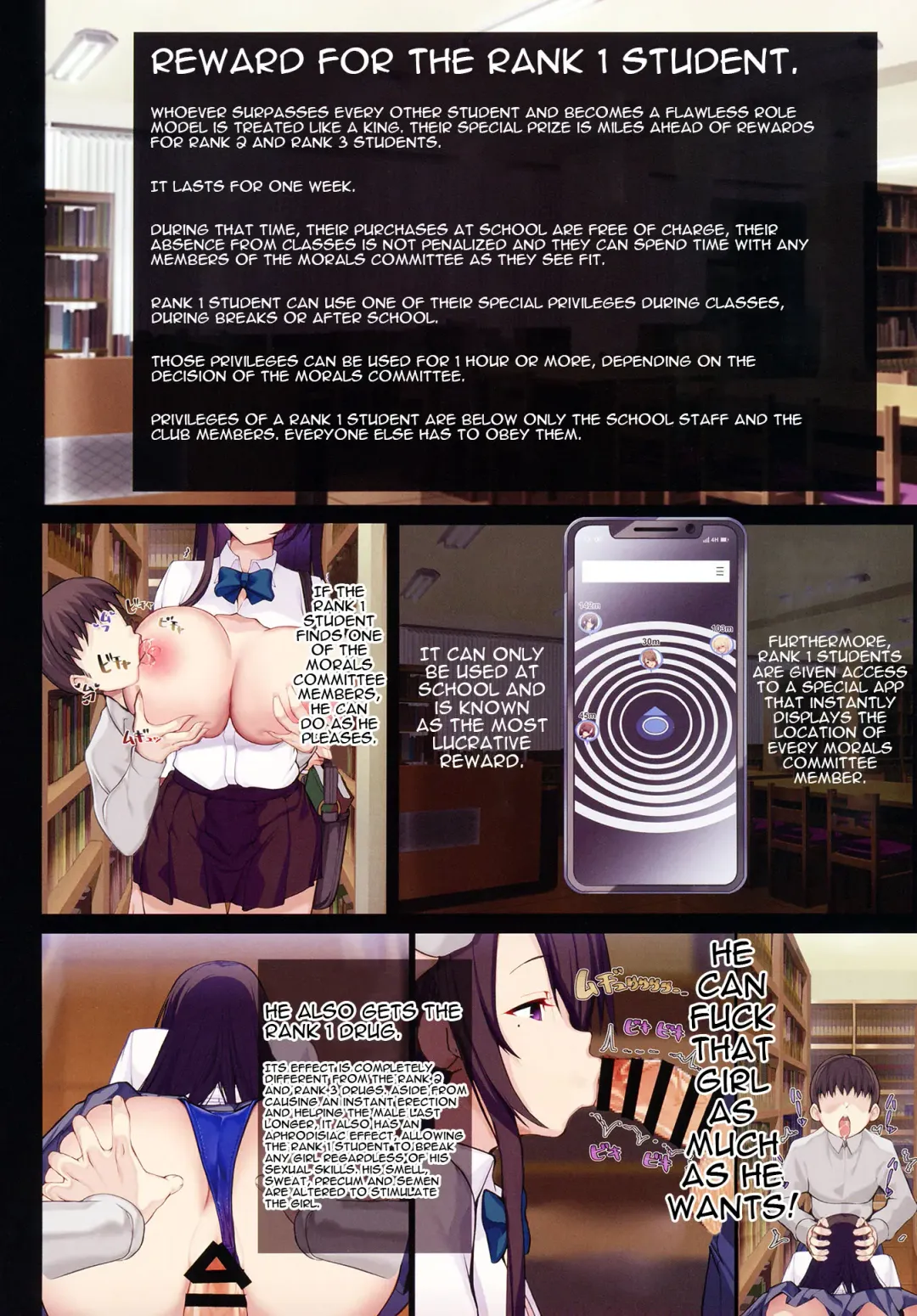 [Armadillo Daiji] Chou Elite Kou ni Kakusareta Fuukiiin Seido Arienai Gakuen no Tokken to Gohoubi | The Secret Hidden By This Elite School's Morals Committee Fhentai - Page 10