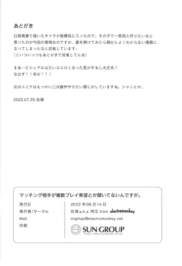 [Migihaji] Matching Aite ga Fukusuu Play Kibou toka Kiite Nain desu ga. Fhentai - Page 32