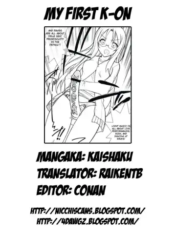 [Kaishaku] Hajimete no K-ON | My First K-ON Fhentai - Page 19