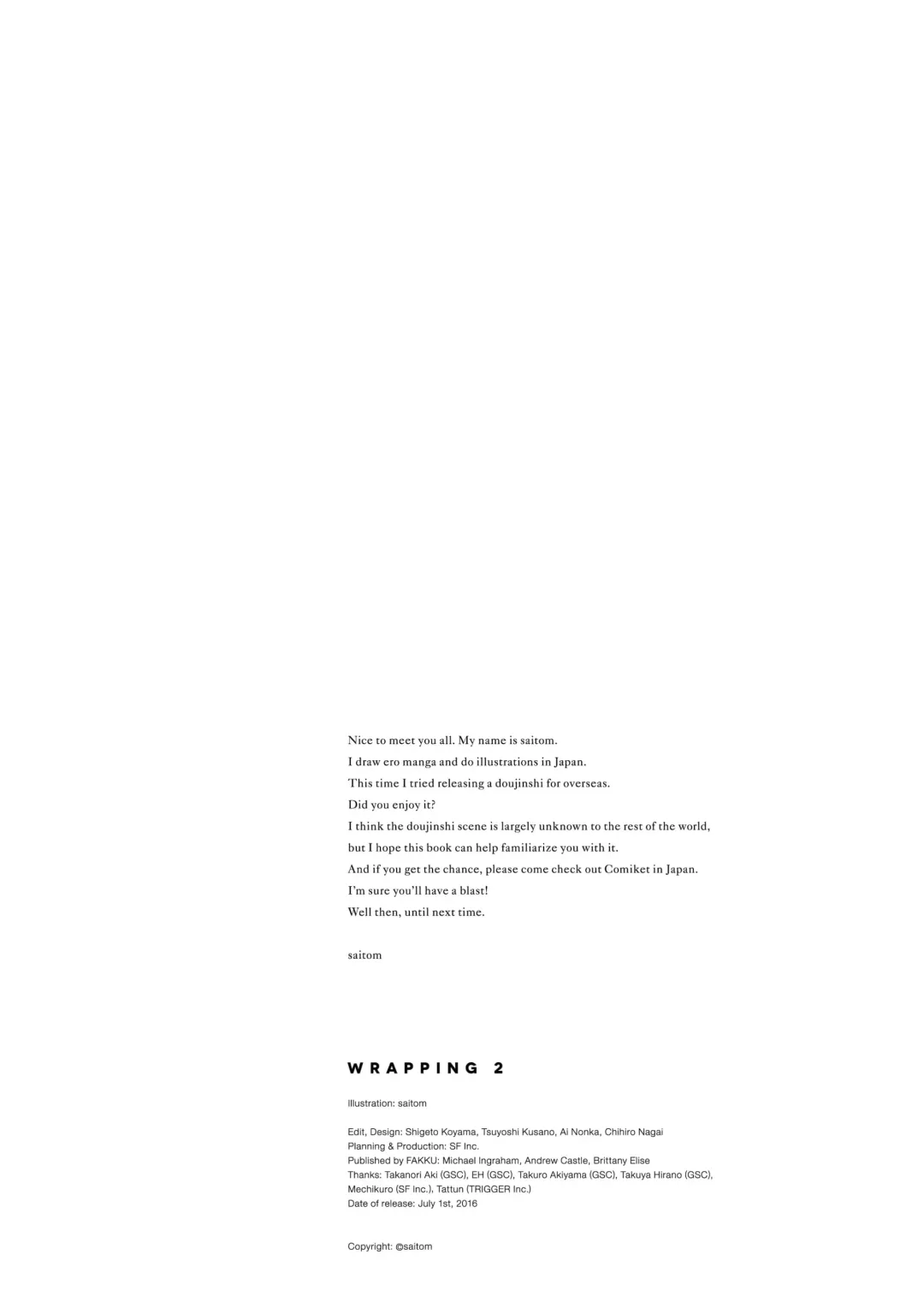 [Saitom] saitom • WRAPPING2 (decensored) Fhentai - Page 22
