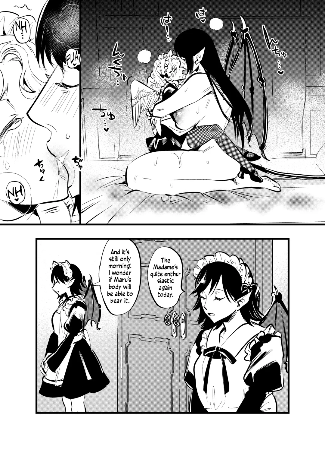 [Chimeda] Futanari Akuma to Moumoku Tenshi | Futanari Devil and the Blind Angel Fhentai - Page 14