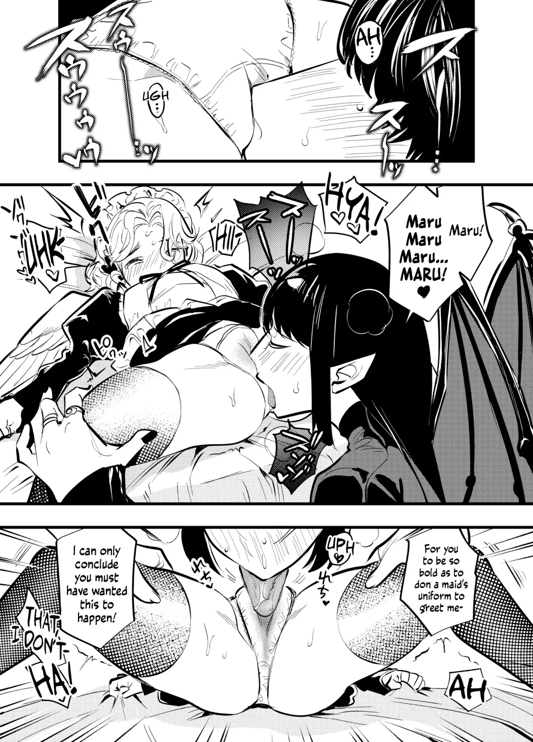[Chimeda] Futanari Akuma to Moumoku Tenshi | Futanari Devil and the Blind Angel Fhentai - Page 6