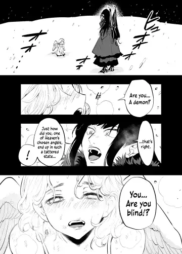 [Chimeda] Futanari Akuma to Moumoku Tenshi | Futanari Devil and the Blind Angel Fhentai - Page 2