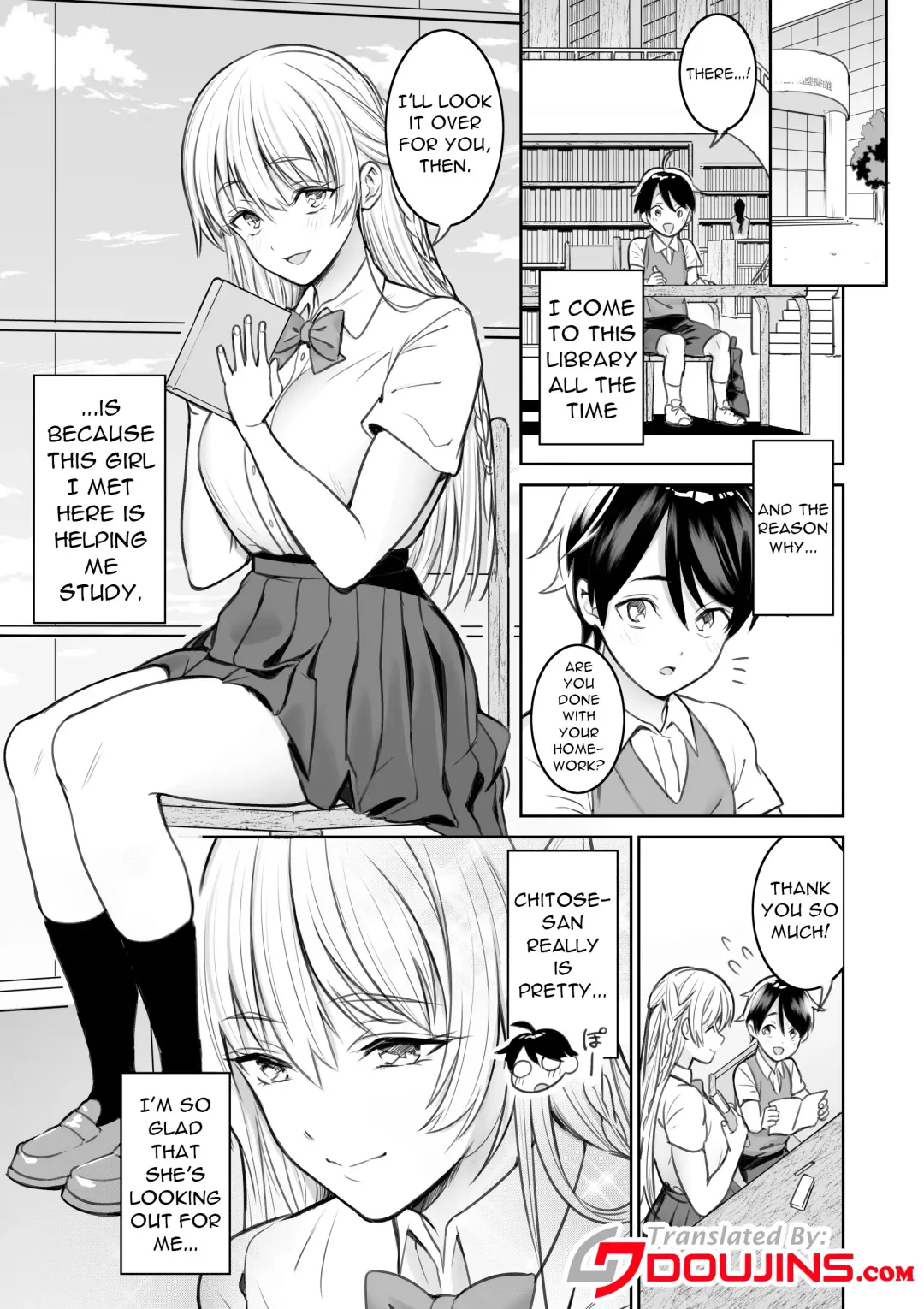 [Akai Same] Toshokan de Shiriatta Onee-san ni Ecchina Koto o Sarechau Hanashi | A Story About Having Sex With a Girl I Met In The Library Fhentai - Page 2