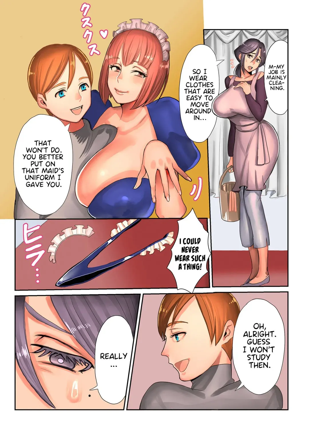 [Uwa Bami] Obachan to Boku Dai 2 Wa Boku ga Ageta Meido Fuku | Auntie and I Chapter 2 The Maid's Uniform I Gave (COMIC Kuriberon DUMA 2020-07 Vol. 21)) Fhentai - Page 3